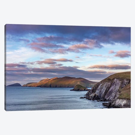 View Of The Blasket Islands From Dunmore Head The Westernmost Point Of Europe On The Dingle Peninsula, Ireland Canvas Print #UCK110} by Chuck Haney Canvas Artwork