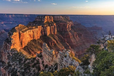 Wotans Throne At Cape Royal On The North Rim In Grand Canyon National Park, Arizona, Usa by Chuck Haney canvas print