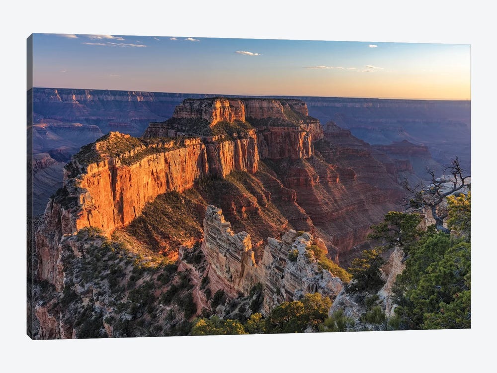Wotans Throne At Cape Royal On The North Rim In Grand Canyon National Park, Arizona, Usa by Chuck Haney 1-piece Canvas Print