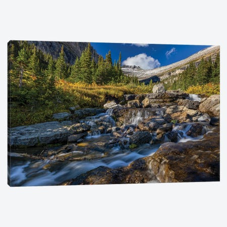 Lunch Creek With Pollock Mountain In Glacier National Park, Montana, USA Canvas Print #UCK116} by Chuck Haney Canvas Print