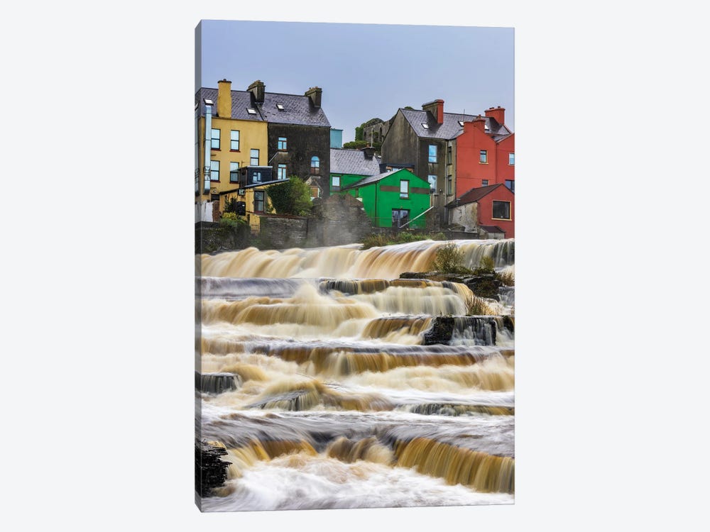 Ennistymon Falls On The Cullenagh River In Ennistymon, Ireland by Chuck Haney 1-piece Canvas Art