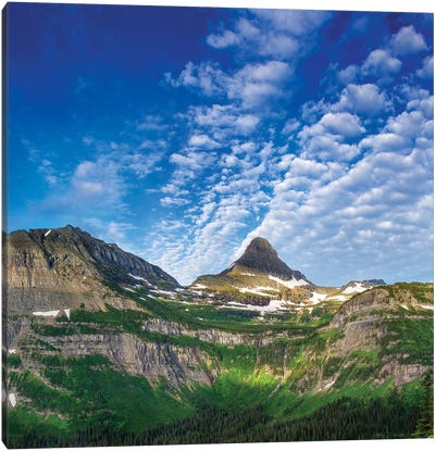 Heavy Runner And Reynolds Mountains, Glacier National Park, Montana, USA Canvas Art Print - Danita Delimont Photography