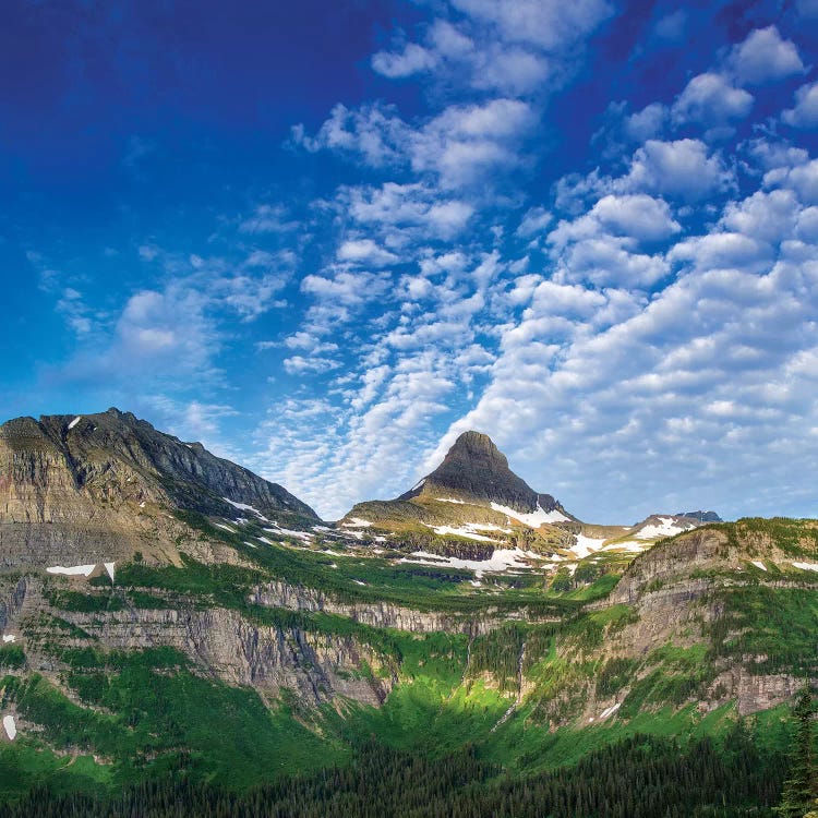 Heavy Runner And Reynolds Mountains, Glacier National Park, Montana, USA