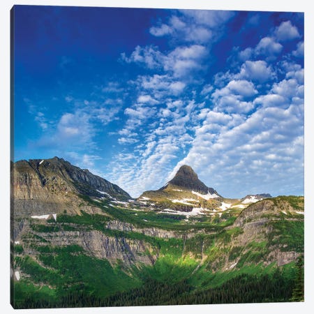 Heavy Runner And Reynolds Mountains, Glacier National Park, Montana, USA Canvas Print #UCK11} by Chuck Haney Canvas Art Print