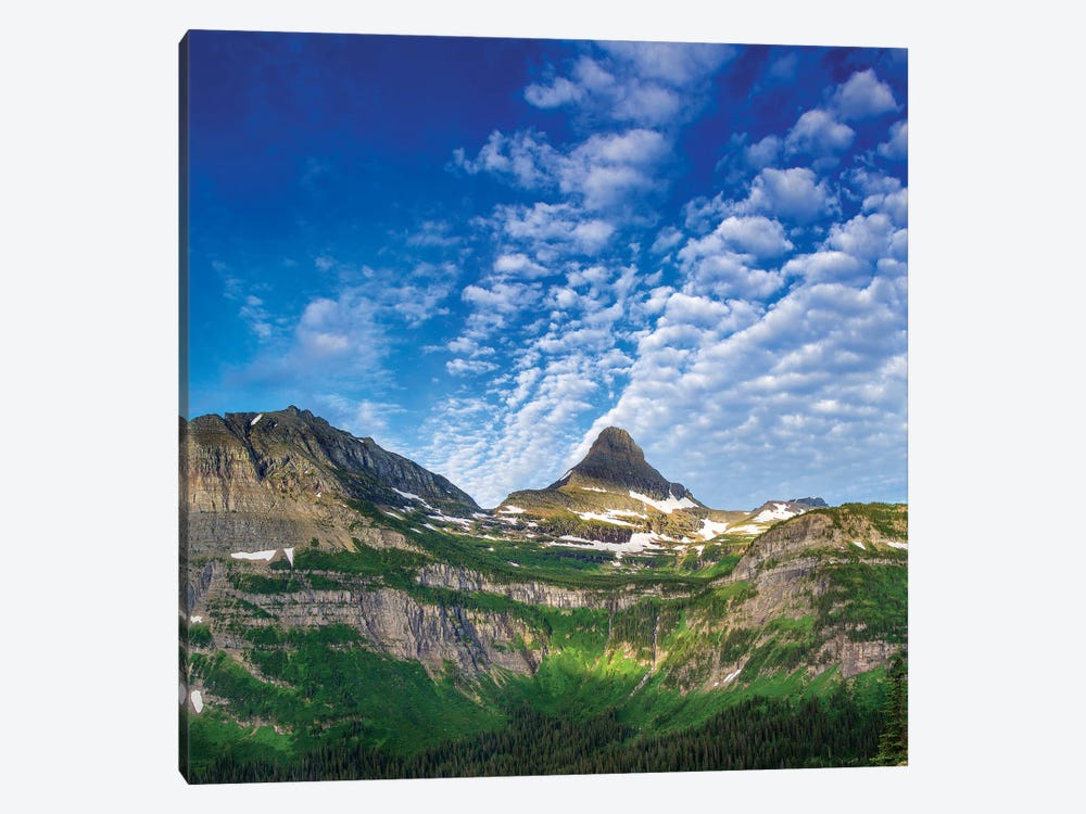 Heavy Runner And Reynolds Mountains, Glacier National Park, Montana, USA by Chuck Haney 1-piece Canvas Wall Art