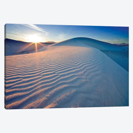Rippled Dunes At Sunset, White Sands National Monument, Tularosa Basin, New Mexico, USA Canvas Print #UCK16} by Chuck Haney Canvas Art