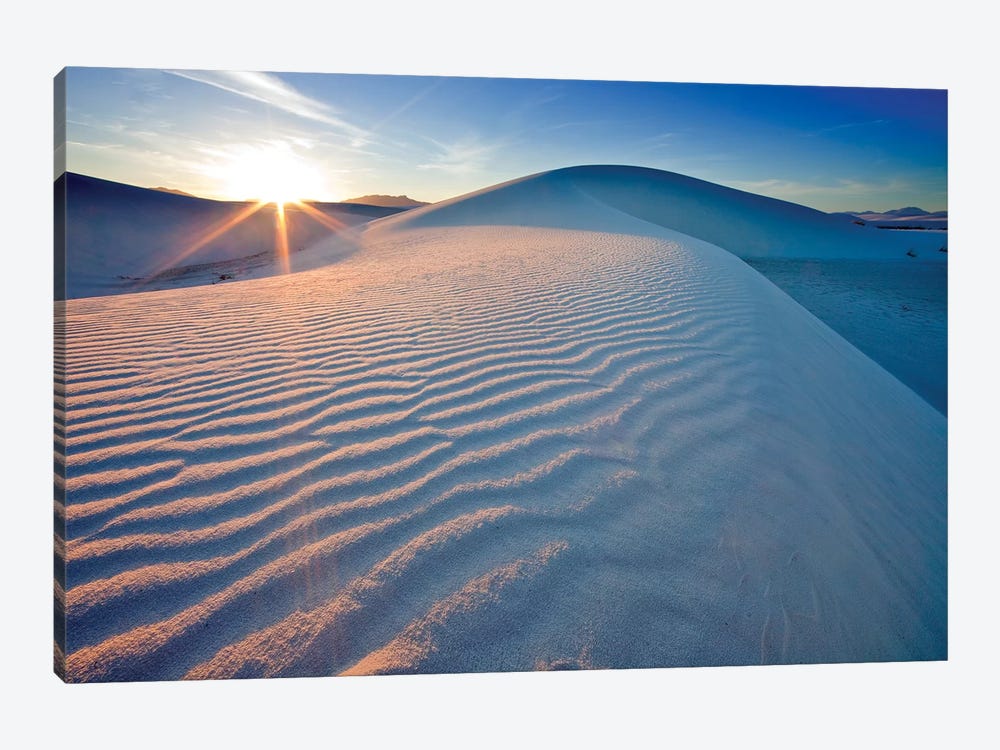 Rippled Dunes At Sunset, White Sands National Monument, Tularosa Basin, New Mexico, USA by Chuck Haney 1-piece Art Print