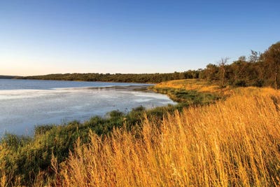 Wetland Landscape, Des Lacs National Wildlife Refuge, North Dakota, USA by Chuck Haney framed canvas print
