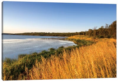 Wetland Landscape, Des Lacs National Wildlife Refuge, North Dakota, USA Canvas Art Print - Chuck Haney