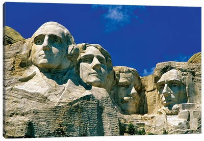 Mount Rushmore National Memorial, Pennington County, South Dakota, USA Canvas Art Print - Mount Rushmore National Memorial