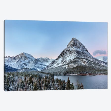 Grinnell Point and Mount Gould over Swift current Lake, Glacier National Park, Montana, USA Canvas Print #UCK38} by Chuck Haney Canvas Print