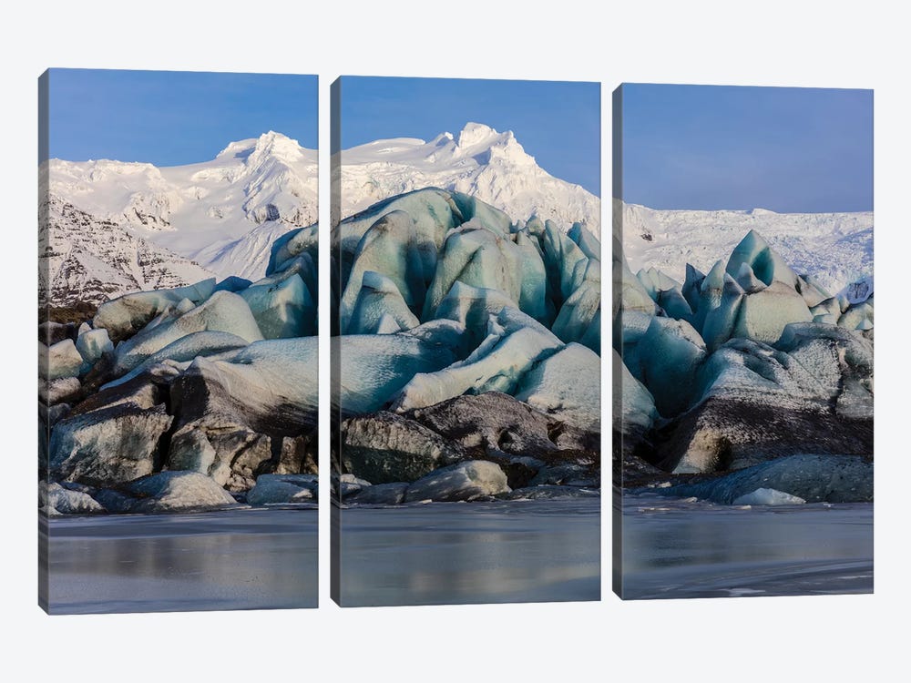 Svinafellsjokull glacier in south Iceland by Chuck Haney 3-piece Canvas Art