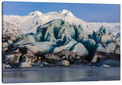 Svinafellsjokull glacier in south Iceland Canvas Art Print - Chuck Haney