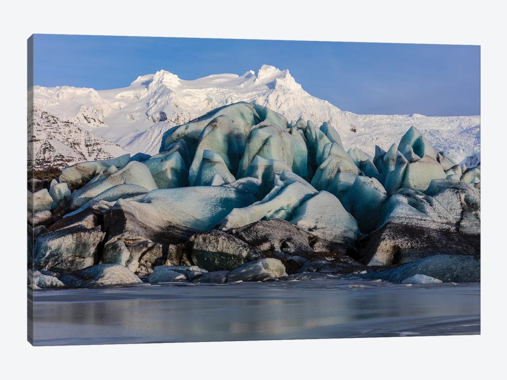 Svinafellsjokull glacier in south Iceland by Chuck Haney 1-piece Canvas Wall Art