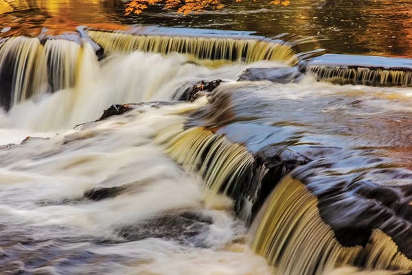 Michigan: The Middle Branch of the Ontonagon River at Bond Falls Scenic Site, Michigan USA by Chuck Haney
