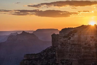 Sunset over Cape Royal in Grand Canyon National Park, Arizona, USA by Chuck Haney canvas print