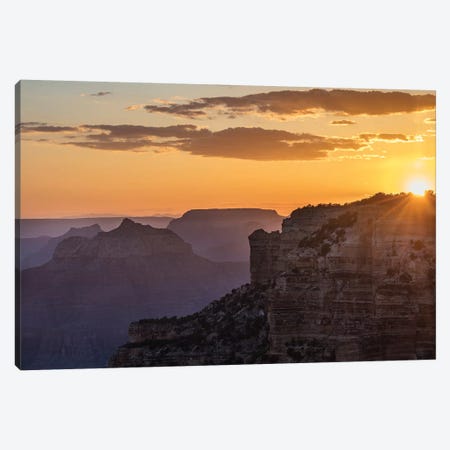 Sunset over Cape Royal in Grand Canyon National Park, Arizona, USA Canvas Print #UCK87} by Chuck Haney Art Print
