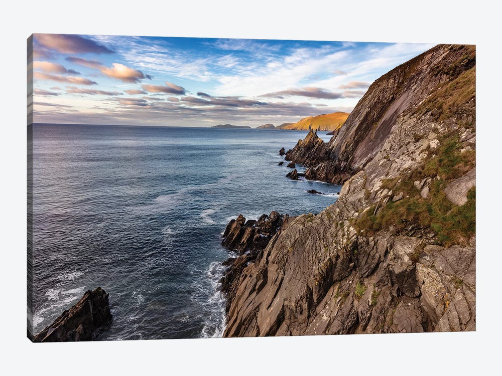 View of the Blasket Islands from Dunmore Head on the Dingle Peninsula, Ireland by Chuck Haney 1-piece Canvas Art