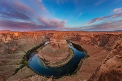 Horseshoe Bend Of The Colorado River Near Page, Arizona, Usa by Chuck Haney framed canvas print