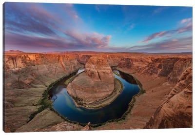 Horseshoe Bend Of The Colorado River Near Page, Arizona, Usa Canvas Art Print - Canyon Art