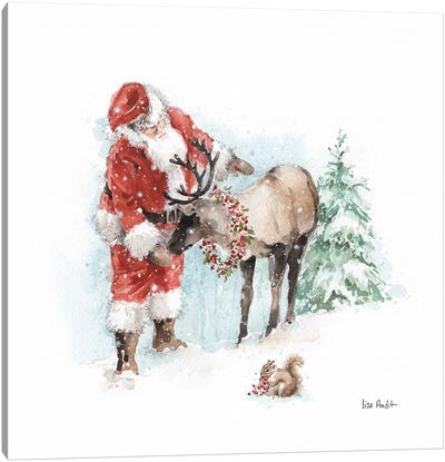 Magical Holidays III Canvas Art Print - Squirrels