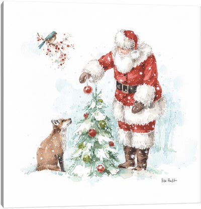 Magical Holidays V Canvas Art Print - Santa Claus Art
