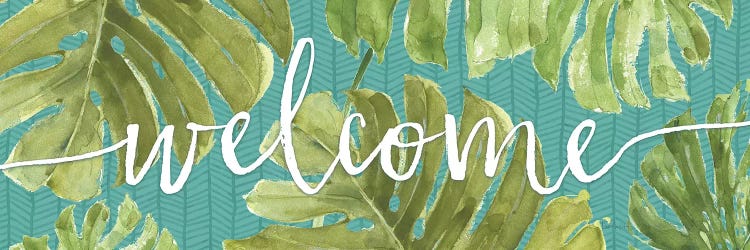 Mixed Greens Welcome by Lisa Audit wall art