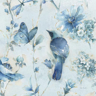 Indigold XII by Lisa Audit metal wall art