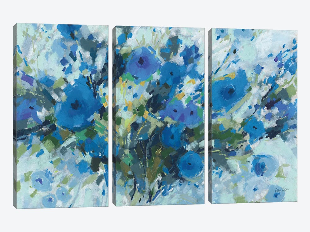 Blueming I Landscape by Lisa Audit 3-piece Canvas Wall Art
