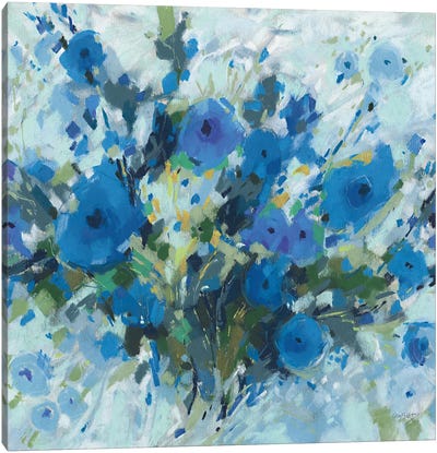 Blueming I Square Canvas Art Print - Lisa Audit