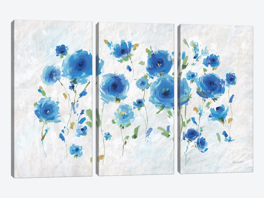 Blueming II by Lisa Audit 3-piece Canvas Wall Art