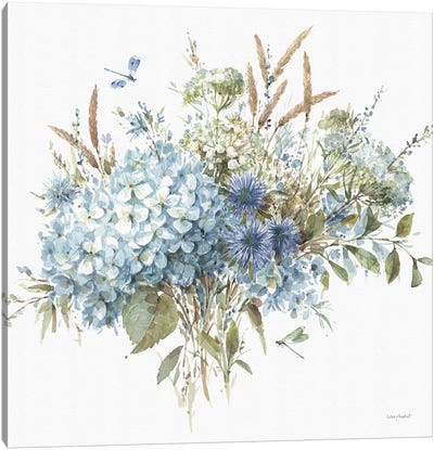 Bohemian Blue IB Canvas Art Print - Hydrangea Art