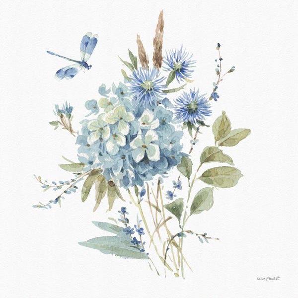 French Country Décor: Bohemian Blue IVA by Lisa Audit