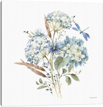 Bohemian Blue VIA Canvas Art Print - Hydrangea Art