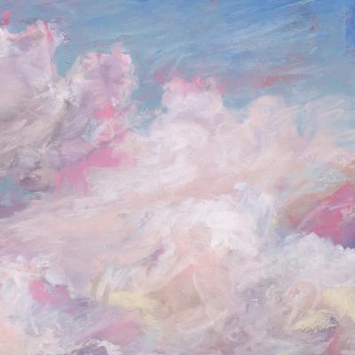 Daydream Pink II by Lisa Audit framed canvas print