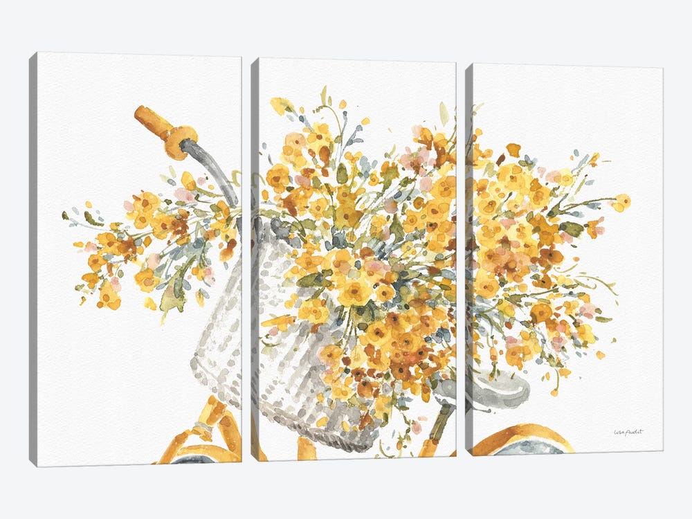 Happy Yellow VIIA by Lisa Audit 3-piece Canvas Artwork