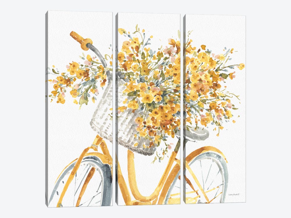 Happy Yellow VIIB by Lisa Audit 3-piece Canvas Art Print