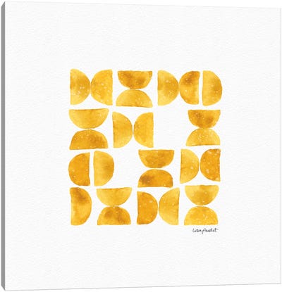 Happy Yellow XA Canvas Art Print - Lisa Audit