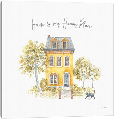 Happy Yellow XVIIA Canvas Art Print - Home Art