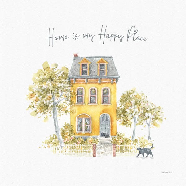 Roaring Brook Art: Happy Yellow XVIIA by Lisa Audit