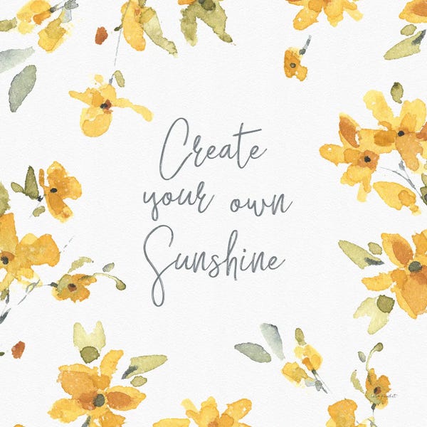 Roaring Brook Art: Happy Yellow XVIIIA by Lisa Audit