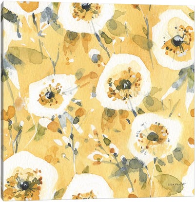 Happy Yellow XXIIIA Canvas Art Print - Floral & Botanical Patterns