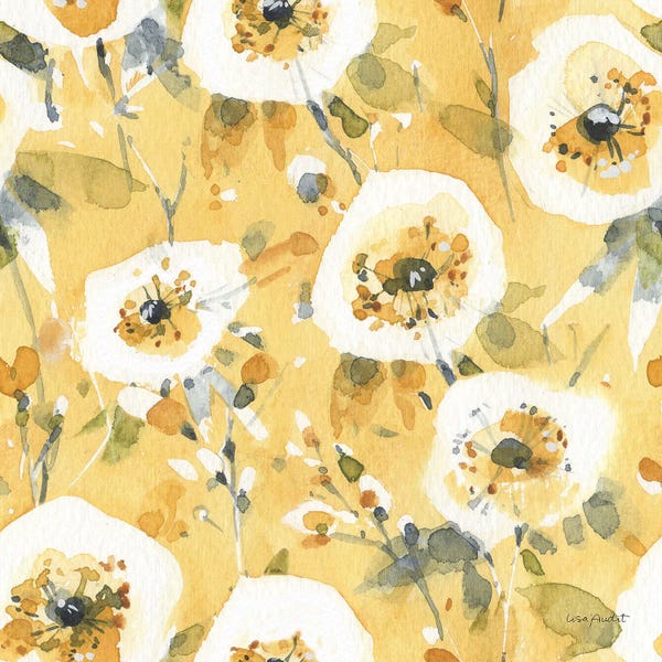 Floral & Botanical Patterns: Happy Yellow XXIIIA by Lisa Audit