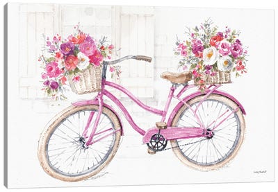 Obviously Pink XIIA Canvas Art Print - Bicycle Art