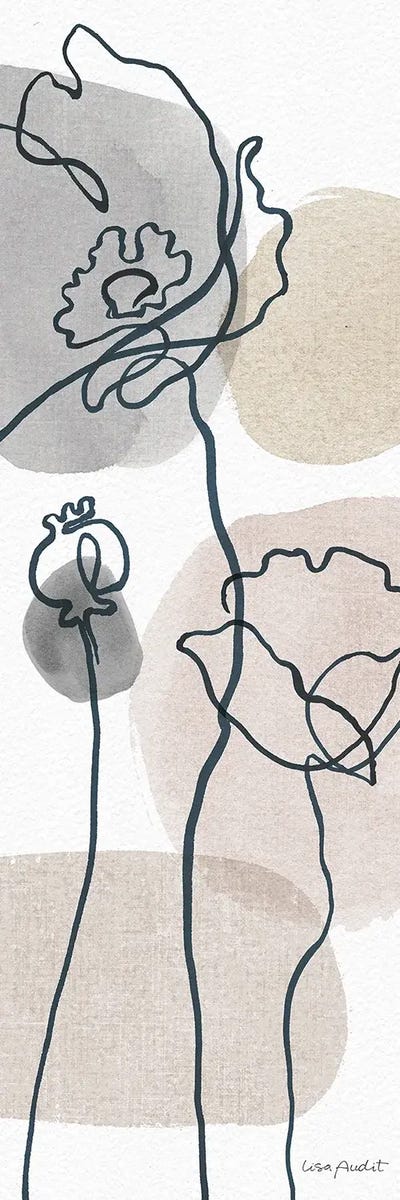 Think Neutral VA by Lisa Audit framed canvas print