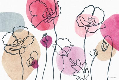 Think Pink IA by Lisa Audit framed canvas print