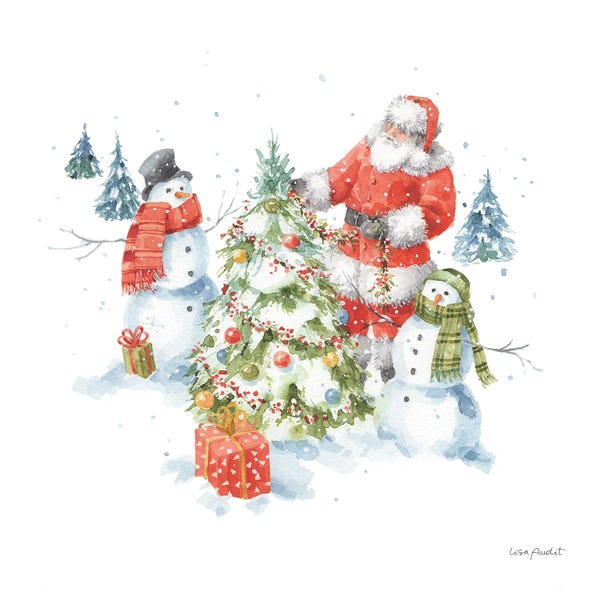 Roaring Brook Art: Welcoming Santa VIII by Lisa Audit