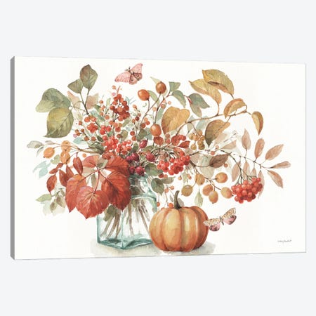 Autumn In Nature I On White Canvas Print #UDI302} by Lisa Audit Canvas Art