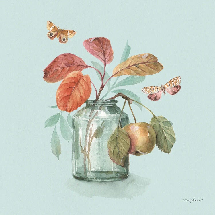 Autumn In Nature V On Aqua by Lisa Audit wall art