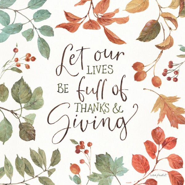 Autumn In Nature IX On White